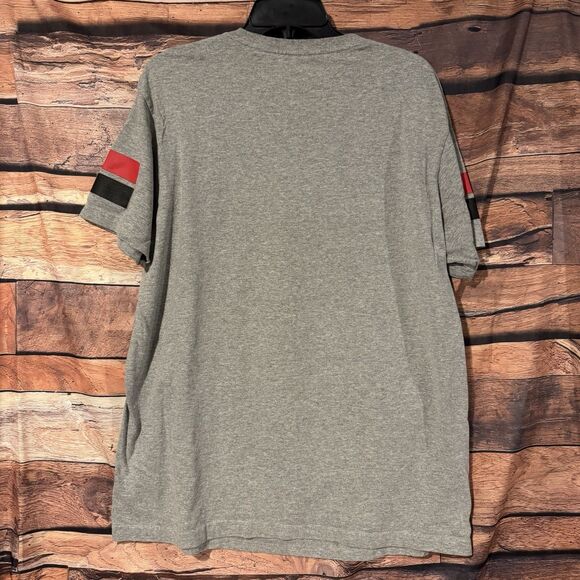 Akademiks NASA Space Shuttle T-Shirt Mens XL Hip Hop Streetwear Grey Tee Stripes - Picture 2 of 5